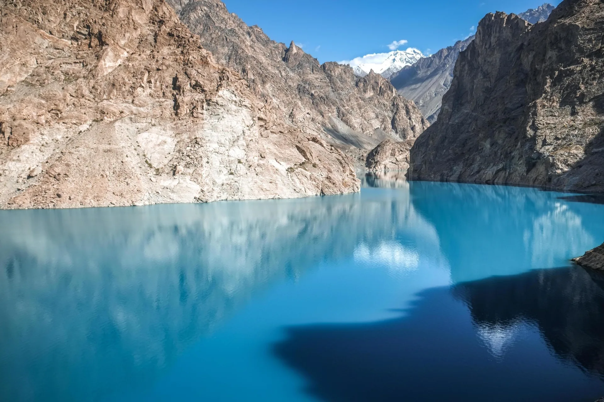 Turquoise Attabad Lake near Passu village