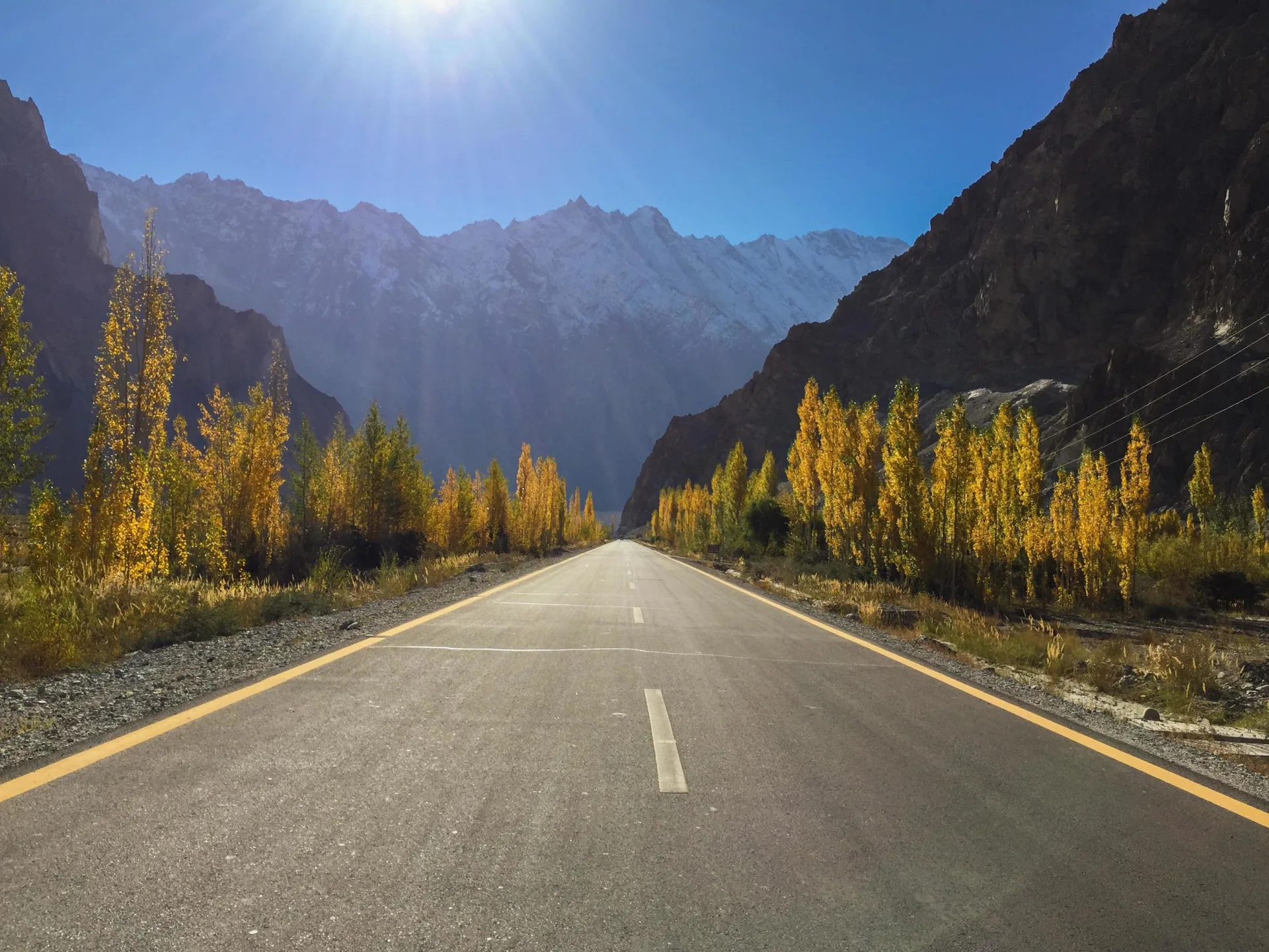 The Karakoram Highway leading to Muztagh Ata