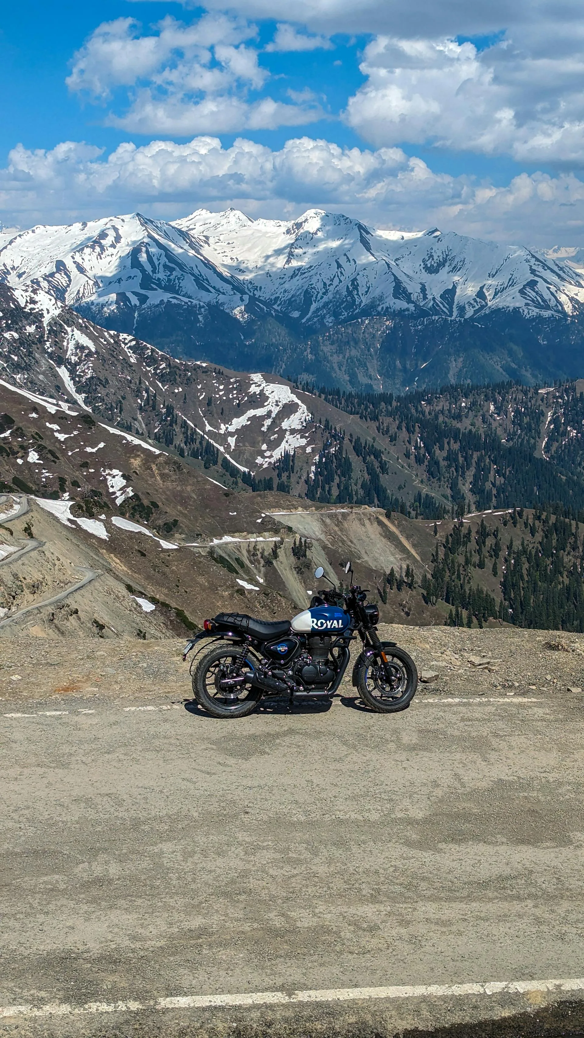 Motorcycle mountain pass