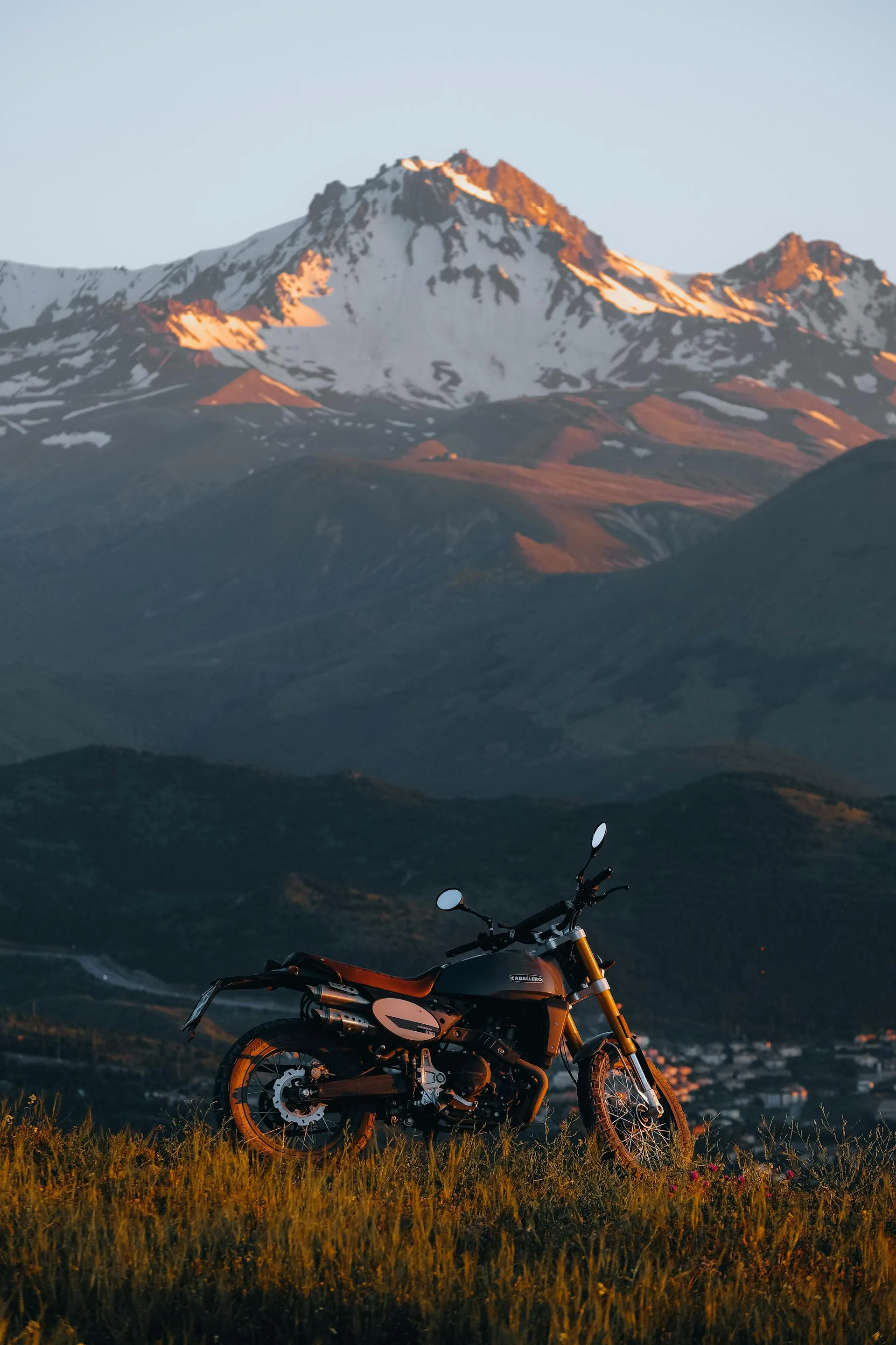 Motorbike golden hour