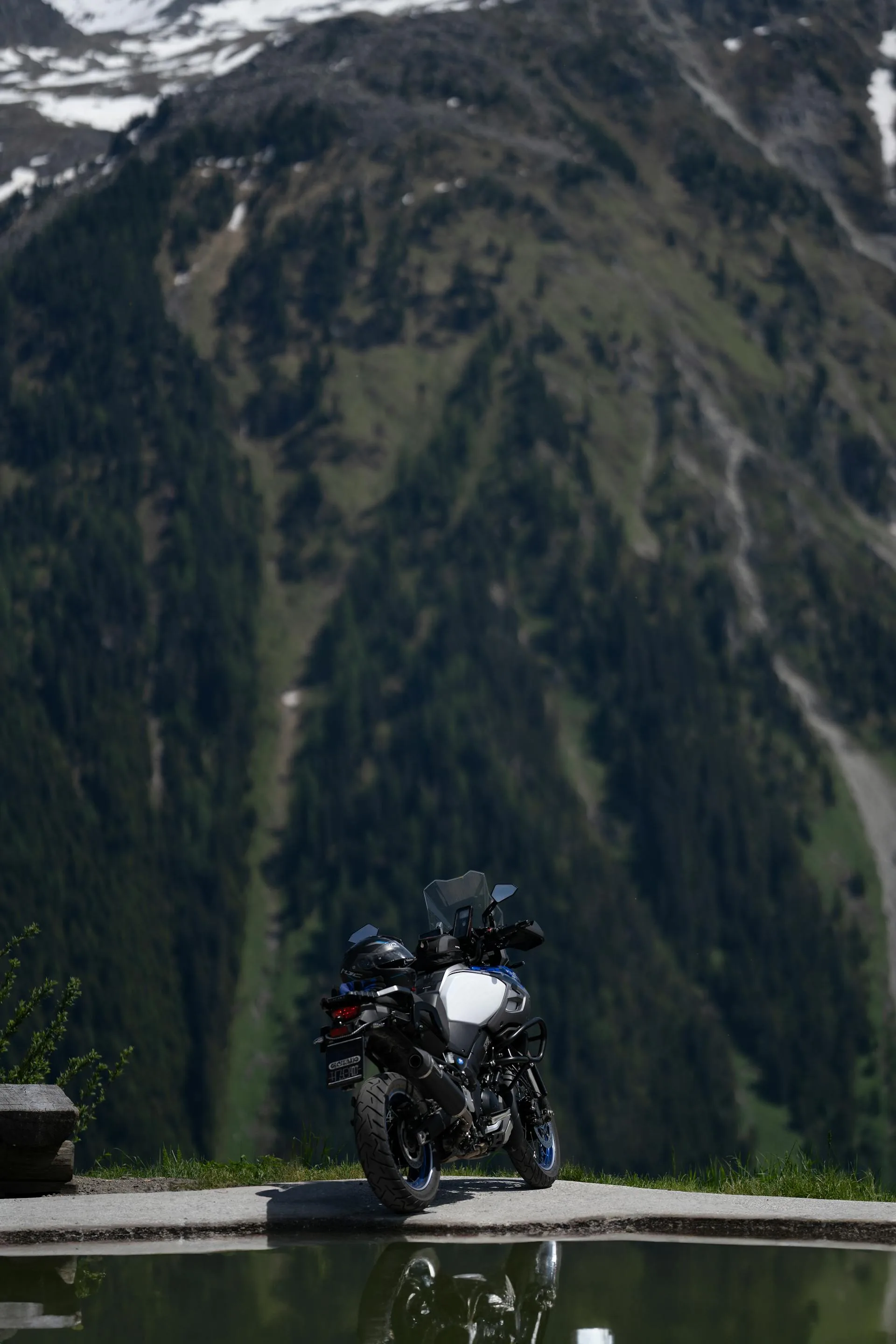 Motorcycle scenic mountain