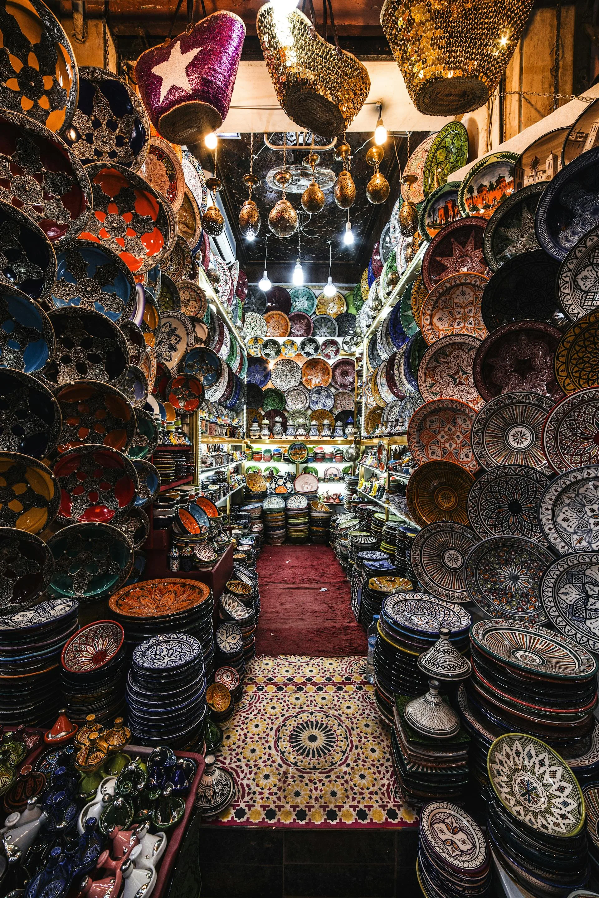 Oriental shop pottery