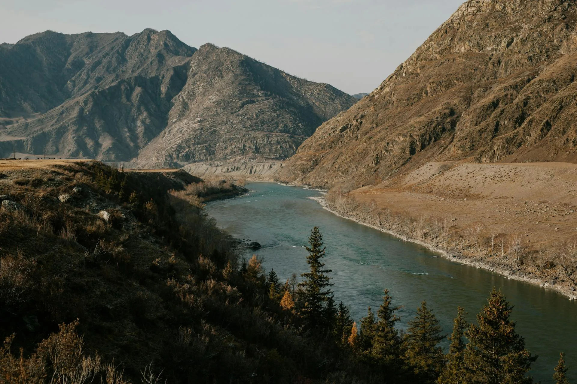 River through mountainous valley