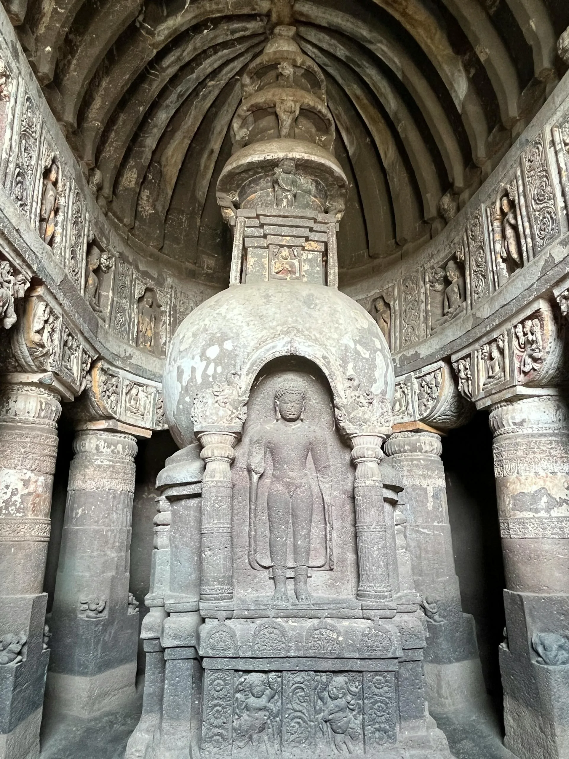Buddhist interior statue