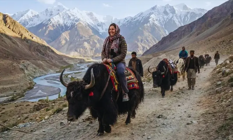 Snow leopard natural habitat in Pakistan